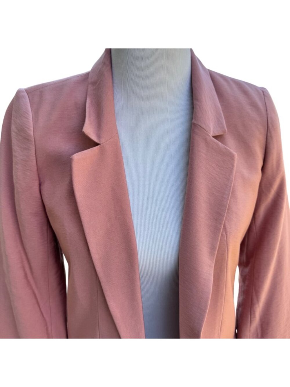 Loft Womens Peach Blazer Size M Lightweight Rayon/Nylon Blend Career New - Picture 11 of 16